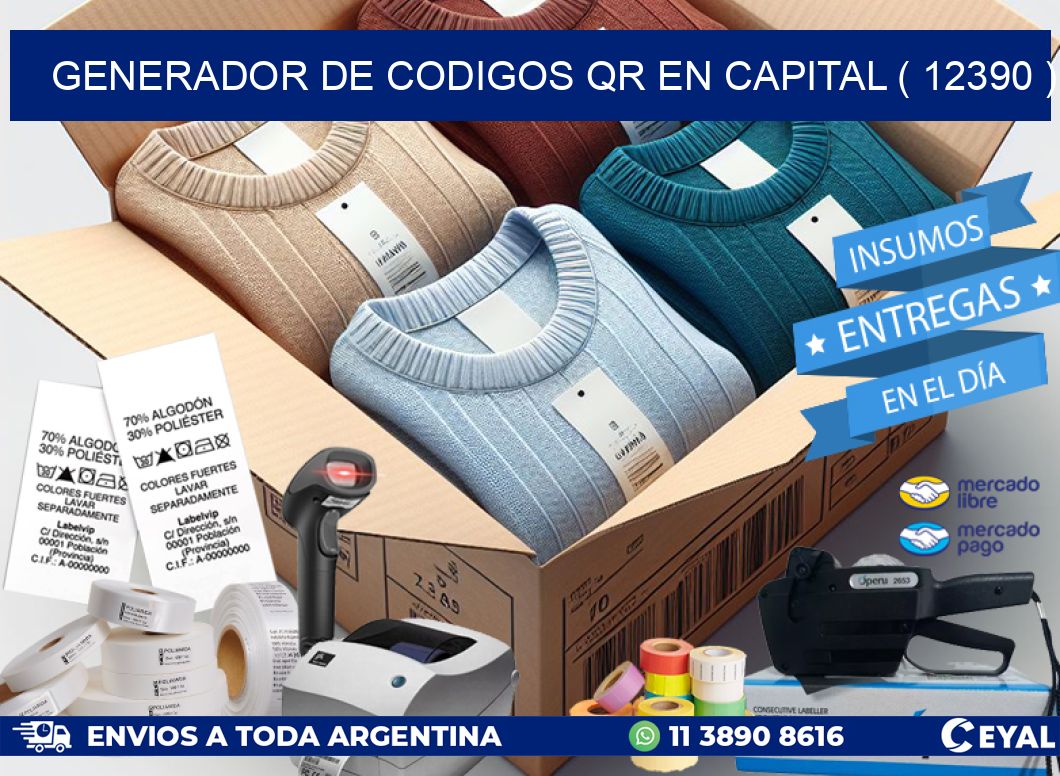 GENERADOR DE CODIGOS QR EN CAPITAL ( 12390 )