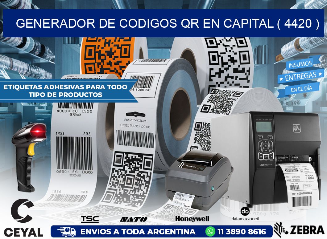 GENERADOR DE CODIGOS QR EN CAPITAL ( 4420 )