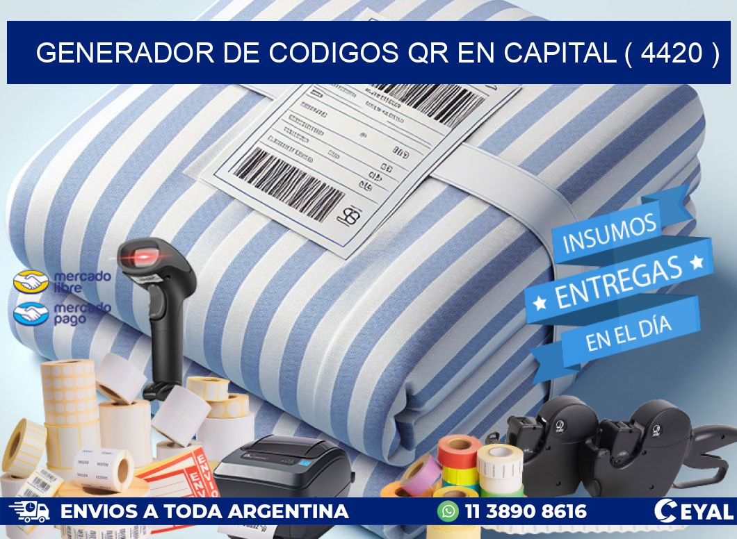 GENERADOR DE CODIGOS QR EN CAPITAL ( 4420 )