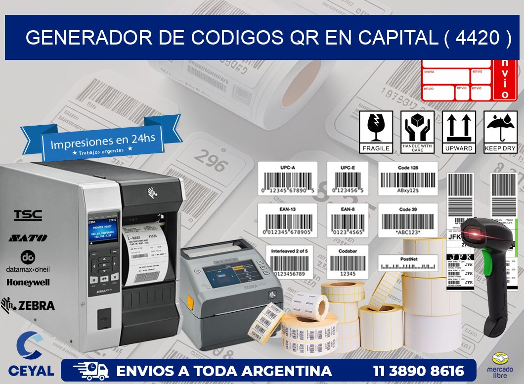 GENERADOR DE CODIGOS QR EN CAPITAL ( 4420 )