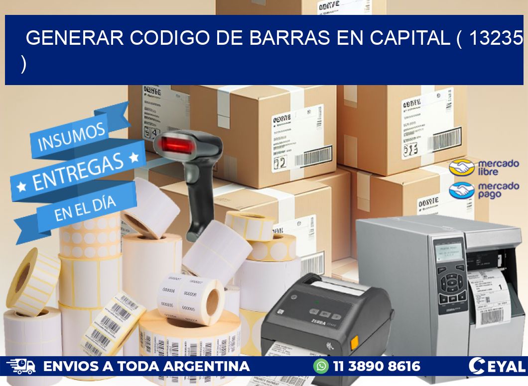 GENERAR CODIGO DE BARRAS EN CAPITAL ( 13235 )