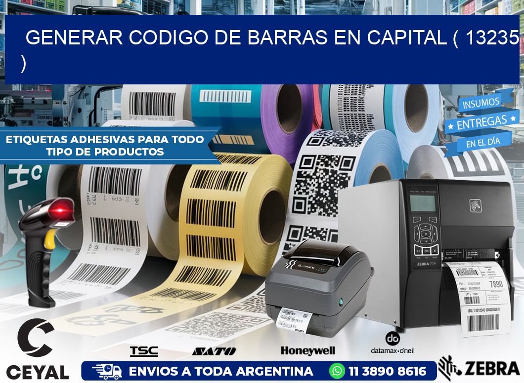 GENERAR CODIGO DE BARRAS EN CAPITAL ( 13235 )