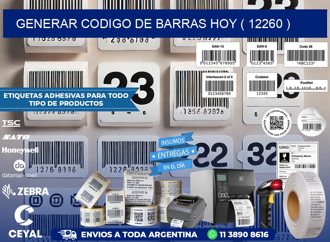 GENERAR CODIGO DE BARRAS HOY ( 12260 )