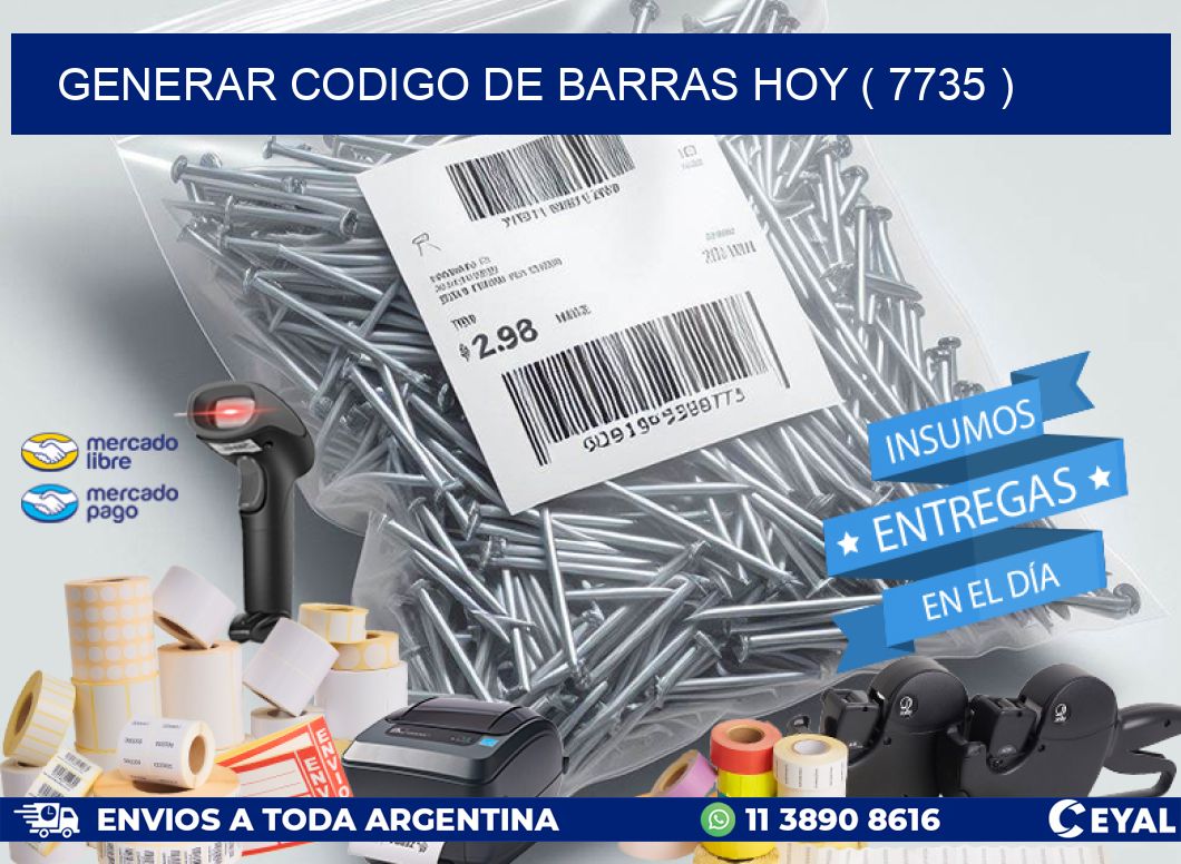 GENERAR CODIGO DE BARRAS HOY ( 7735 )