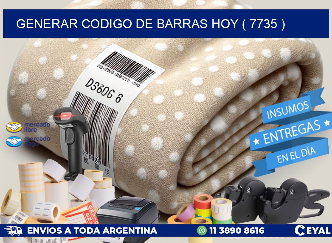 GENERAR CODIGO DE BARRAS HOY ( 7735 )