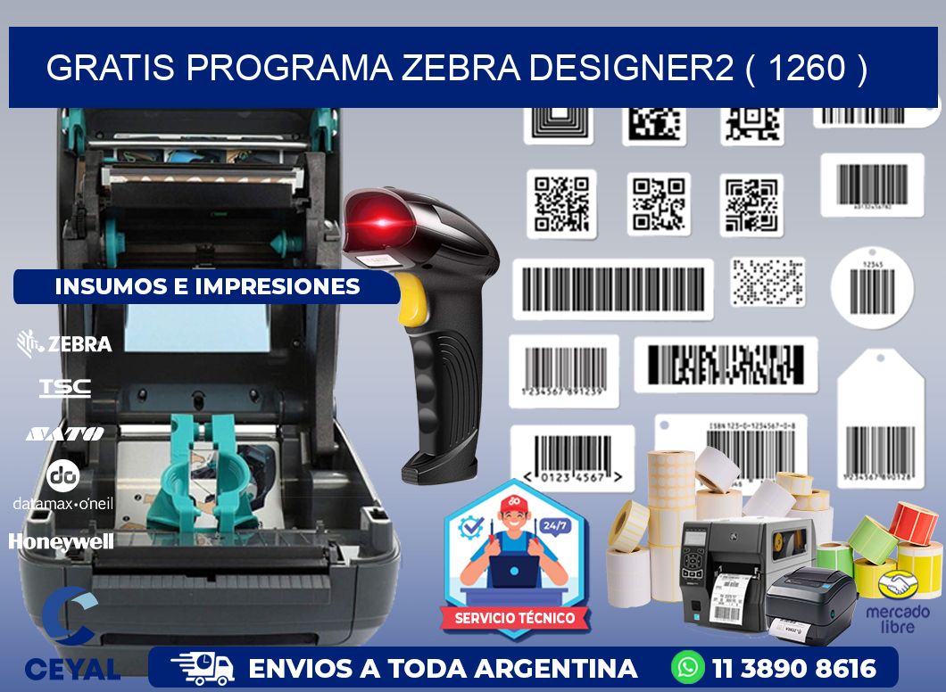 GRATIS PROGRAMA ZEBRA DESIGNER2 ( 1260 )