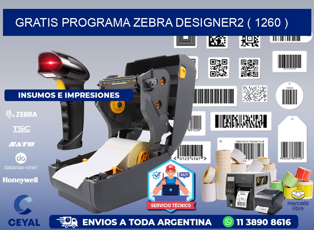 GRATIS PROGRAMA ZEBRA DESIGNER2 ( 1260 )