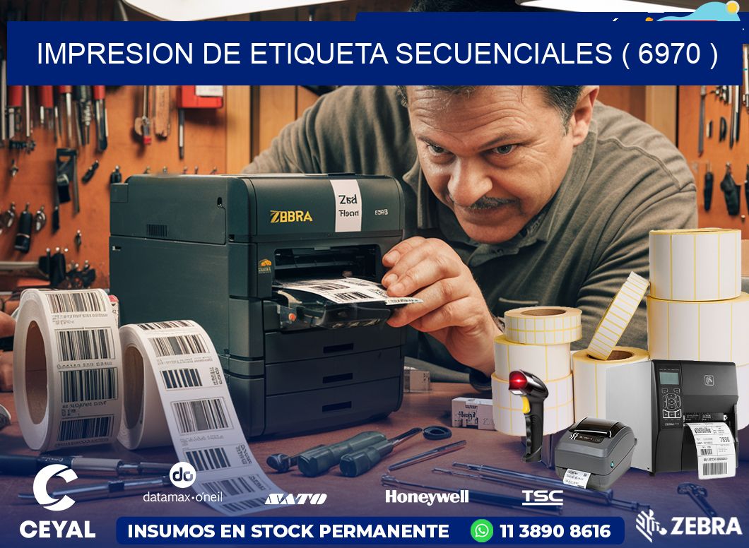 IMPRESION DE ETIQUETA SECUENCIALES ( 6970 )