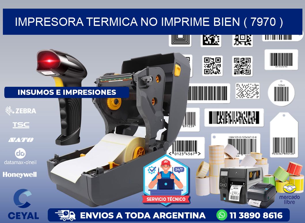 IMPRESORA TERMICA NO IMPRIME BIEN ( 7970 )