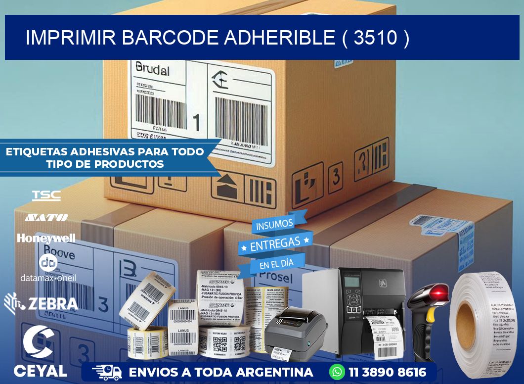 IMPRIMIR BARCODE ADHERIBLE ( 3510 )