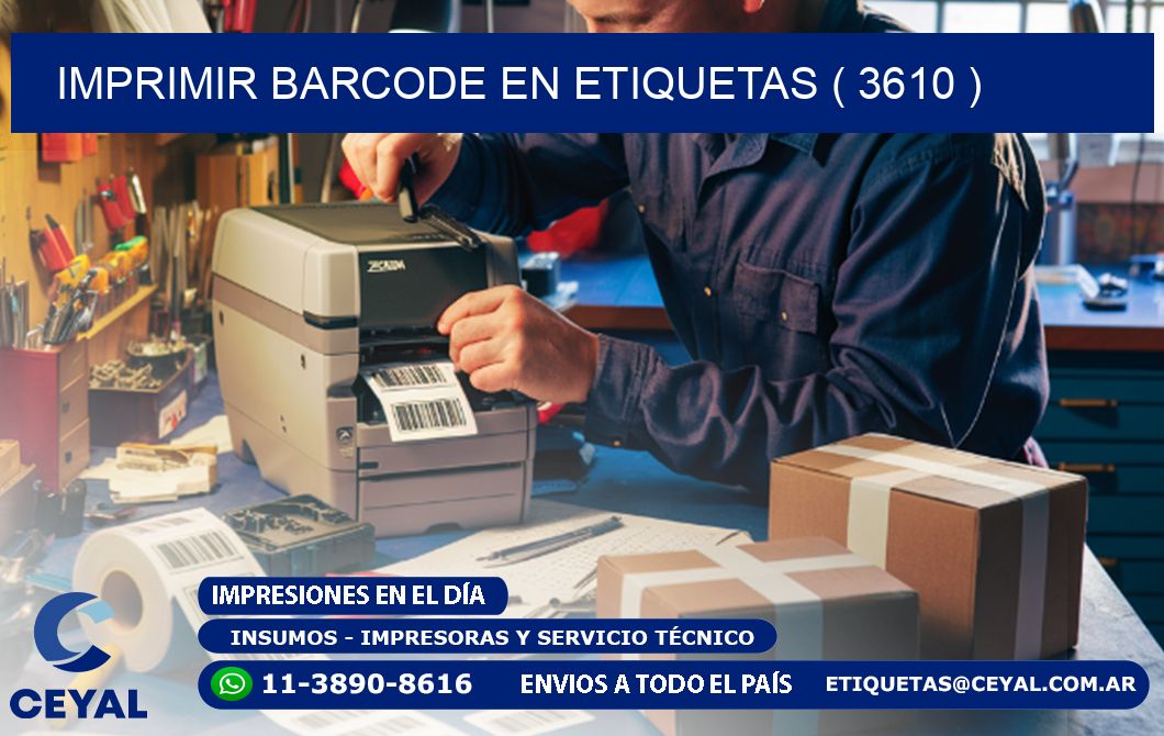IMPRIMIR BARCODE EN ETIQUETAS ( 3610 )