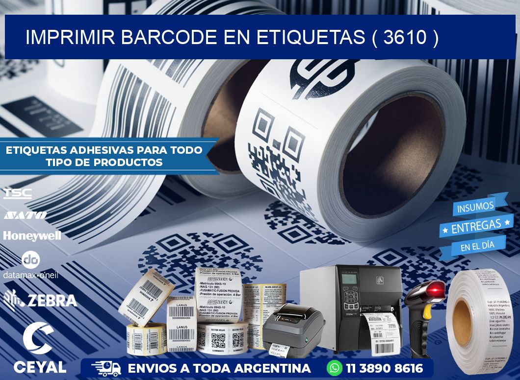 IMPRIMIR BARCODE EN ETIQUETAS ( 3610 )
