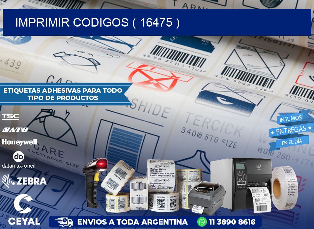 IMPRIMIR CODIGOS ( 16475 )