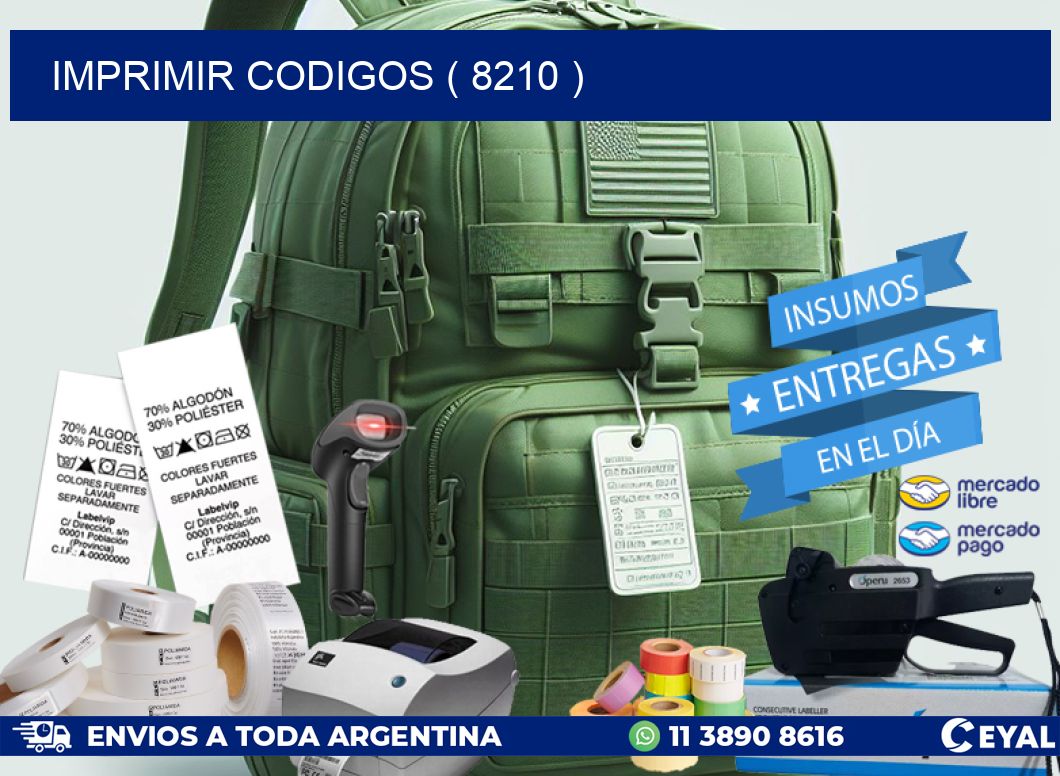 IMPRIMIR CODIGOS ( 8210 )