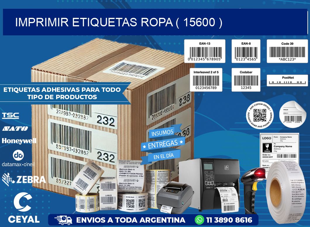 IMPRIMIR ETIQUETAS ROPA ( 15600 )