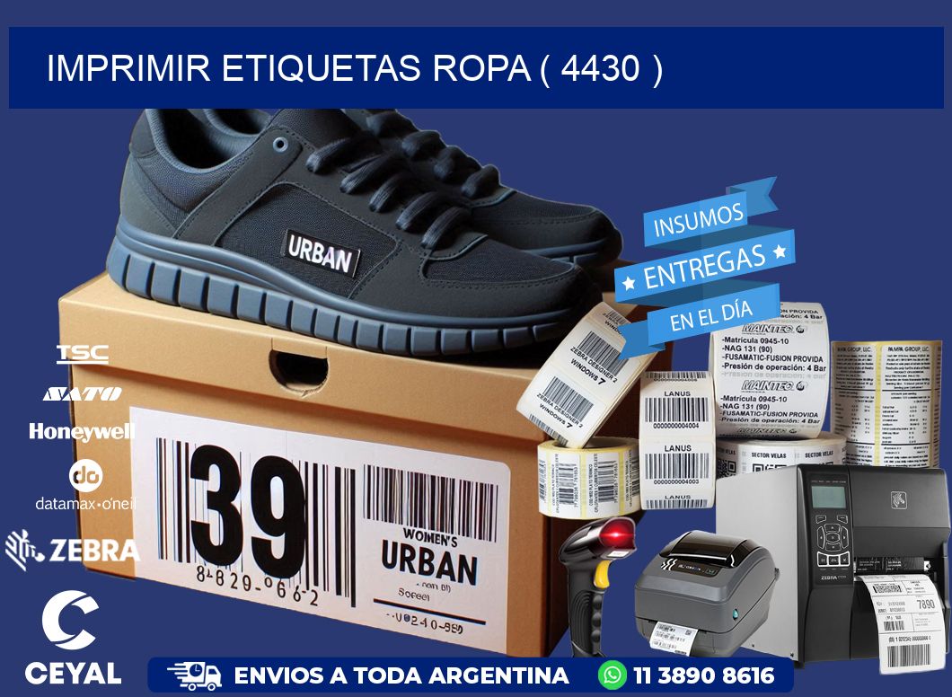 IMPRIMIR ETIQUETAS ROPA ( 4430 )