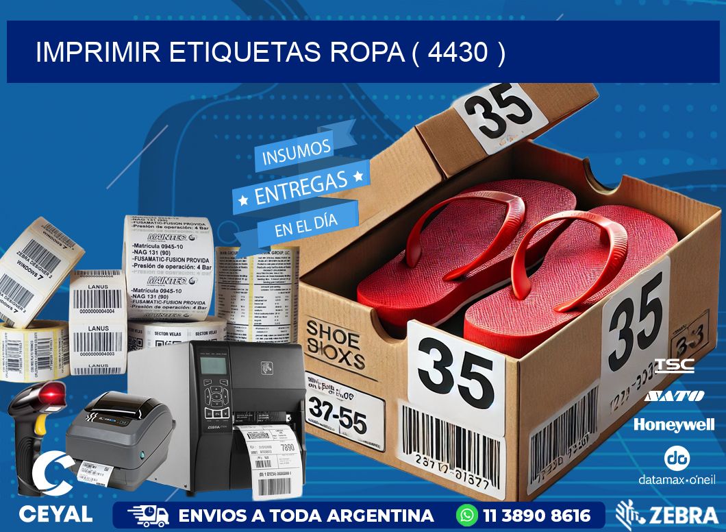 IMPRIMIR ETIQUETAS ROPA ( 4430 )