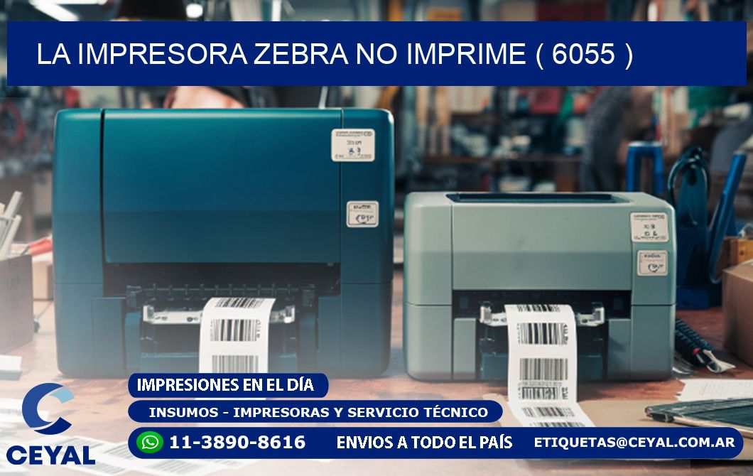 LA IMPRESORA ZEBRA NO IMPRIME ( 6055 )