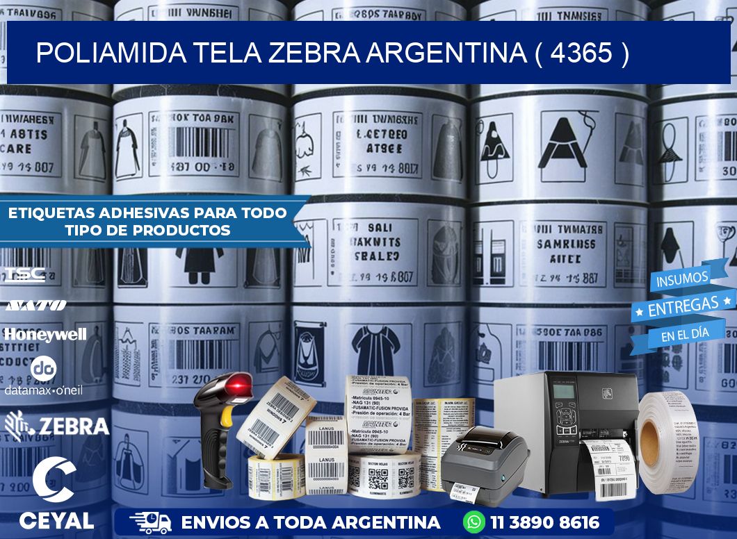 POLIAMIDA TELA ZEBRA ARGENTINA ( 4365 )