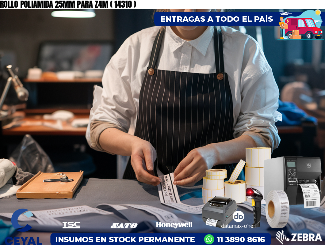 ROLLO POLIAMIDA 25MM PARA Z4M ( 14310 )