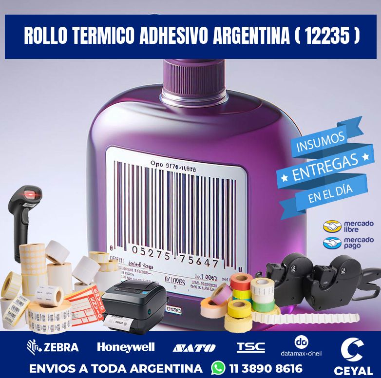 ROLLO TERMICO ADHESIVO ARGENTINA ( 12235 )