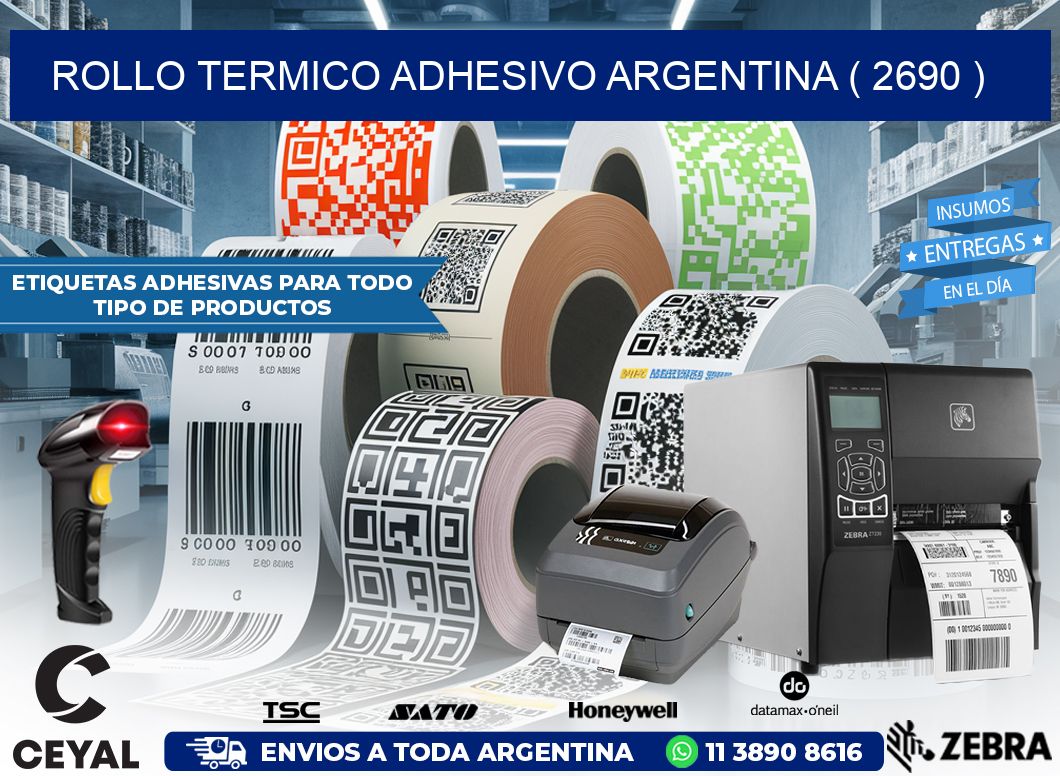 ROLLO TERMICO ADHESIVO ARGENTINA ( 2690 )