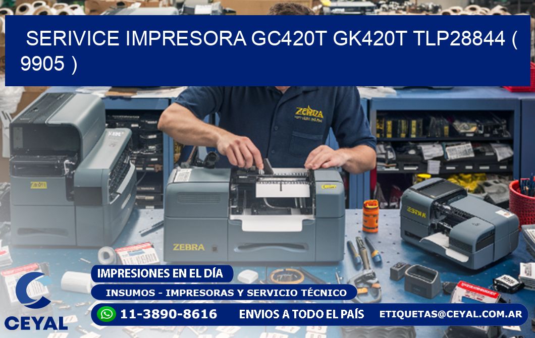 SERIVICE IMPRESORA GC420T GK420T TLP28844 ( 9905 )