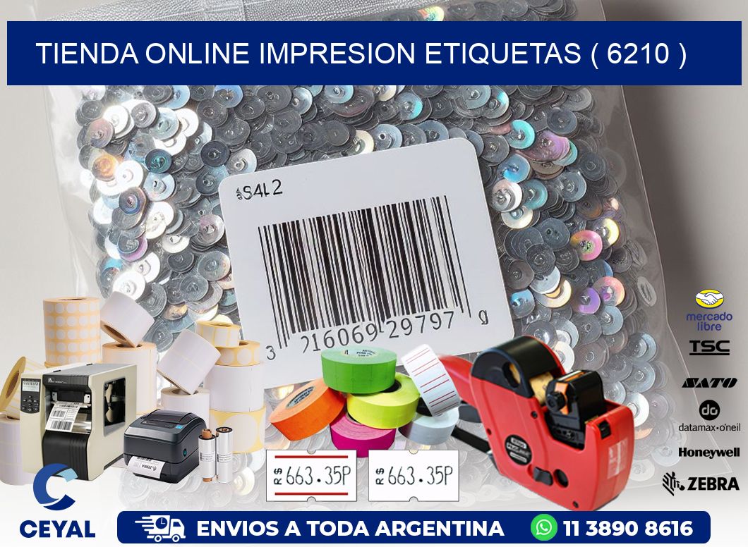 TIENDA ONLINE IMPRESION ETIQUETAS ( 6210 )