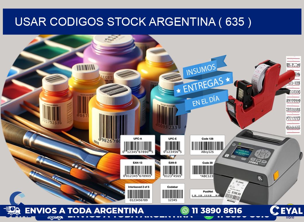 USAR CODIGOS STOCK ARGENTINA ( 635 )