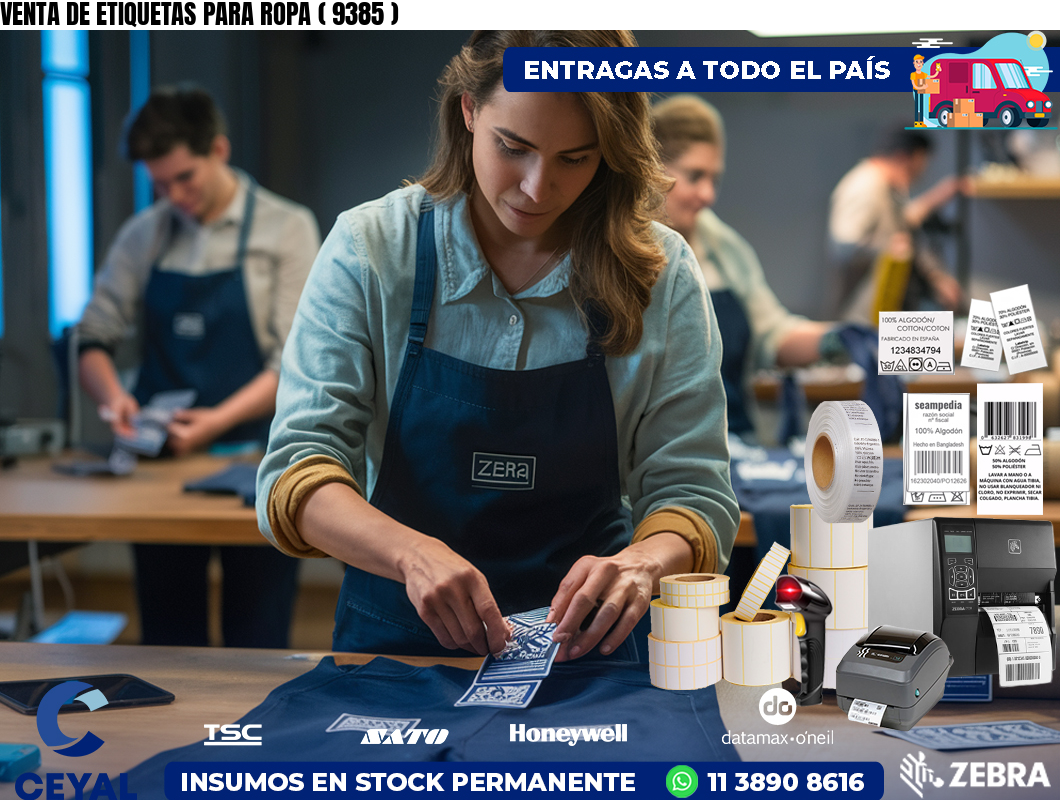 VENTA DE ETIQUETAS PARA ROPA ( 9385 )