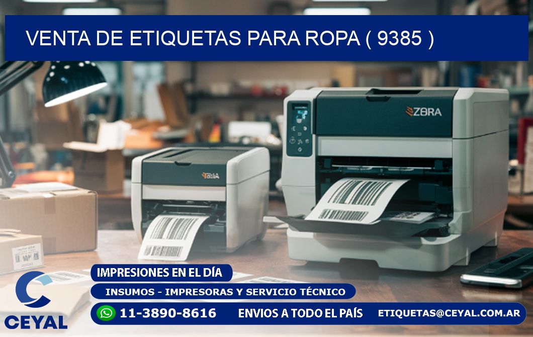 VENTA DE ETIQUETAS PARA ROPA ( 9385 )