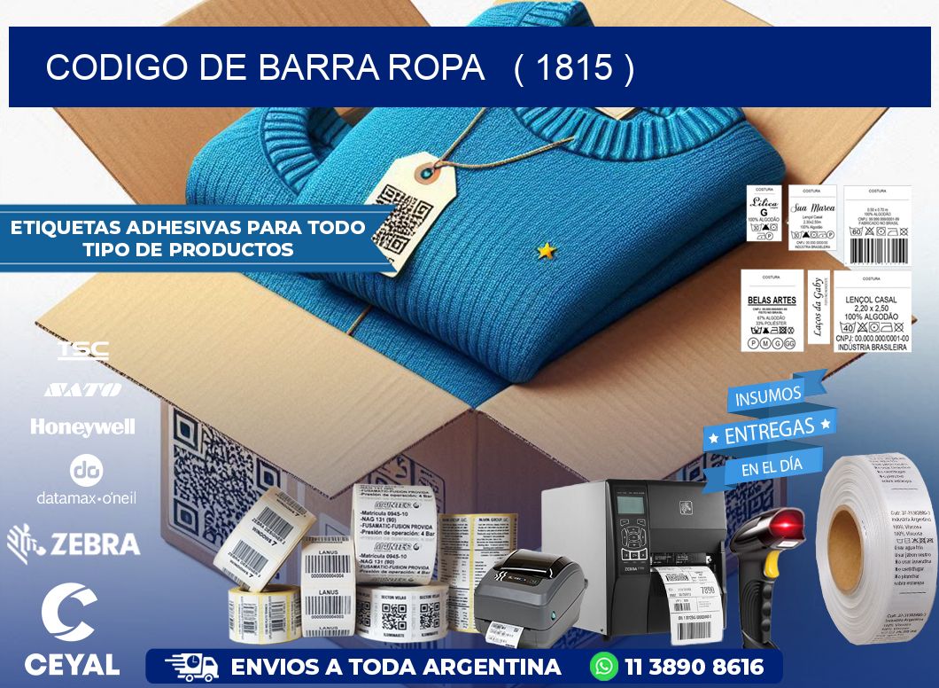 codigo de barra ropa   ( 1815 )