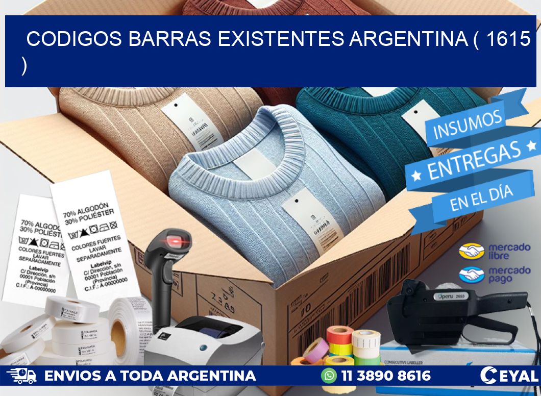 codigos barras existentes argentina ( 1615 )