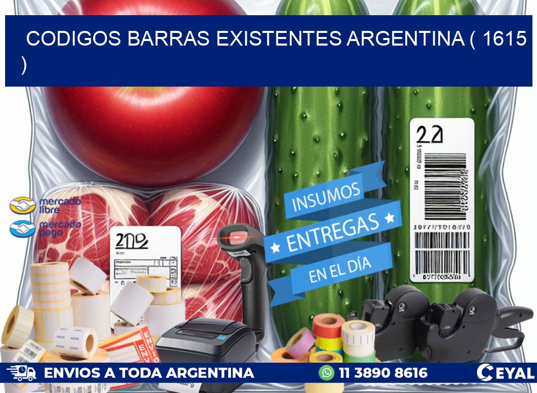 codigos barras existentes argentina ( 1615 )