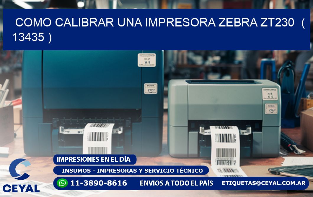 como calibrar una impresora zebra zt230  ( 13435 )