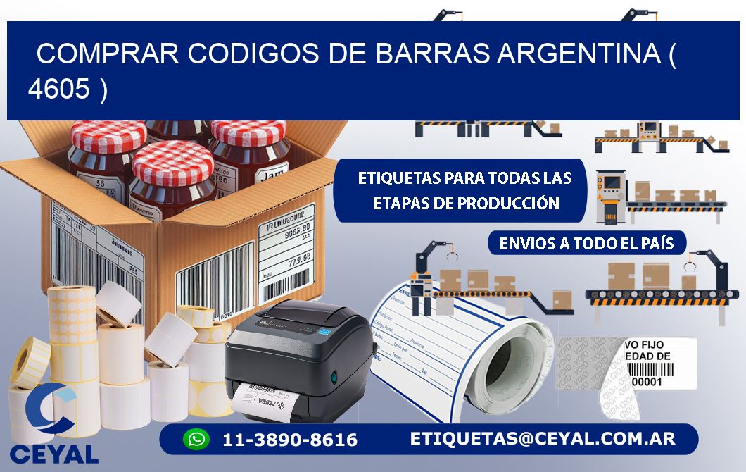 comprar codigos de barras argentina ( 4605 )