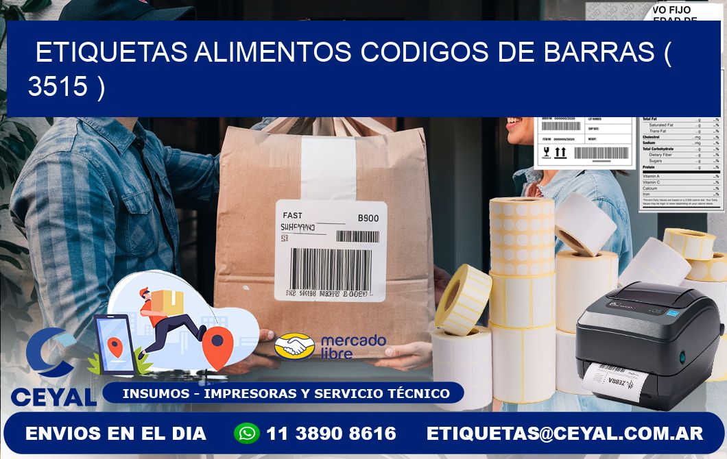 etiquetas alimentos codigos de barras ( 3515 )