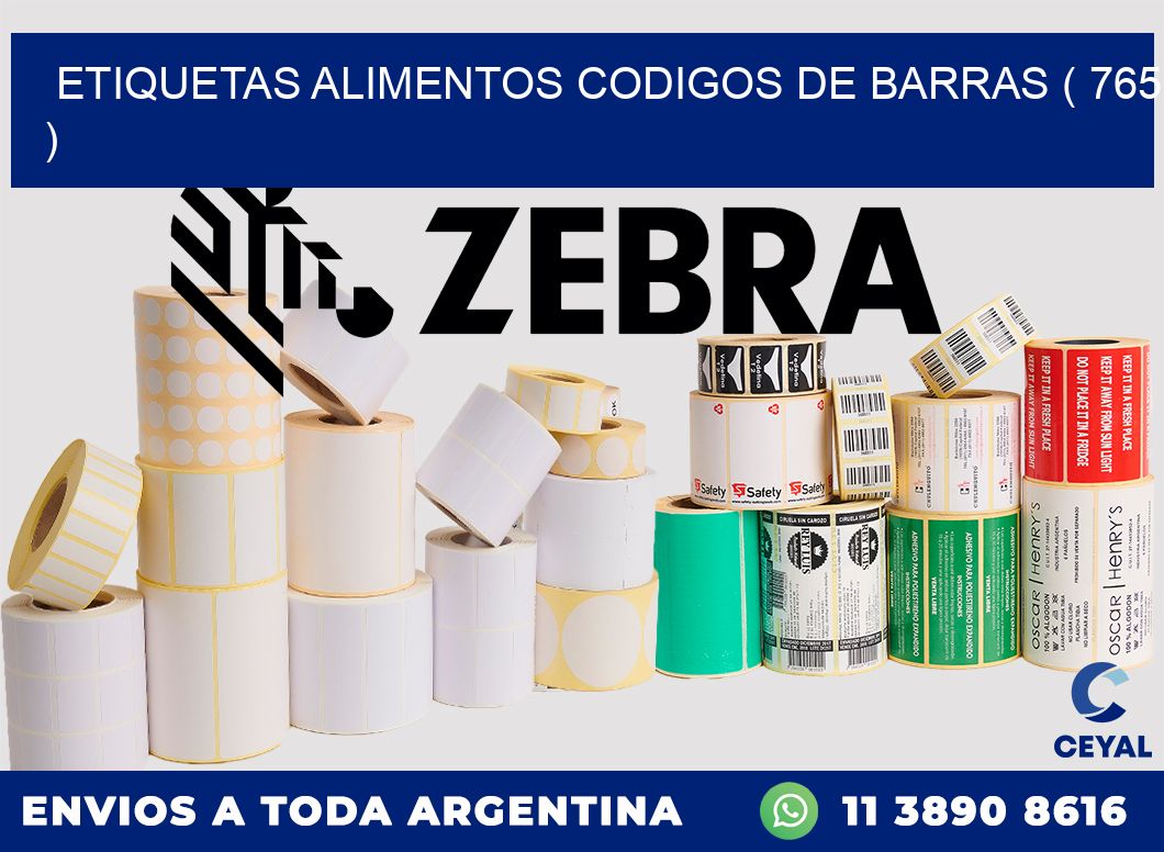 etiquetas alimentos codigos de barras ( 765 )