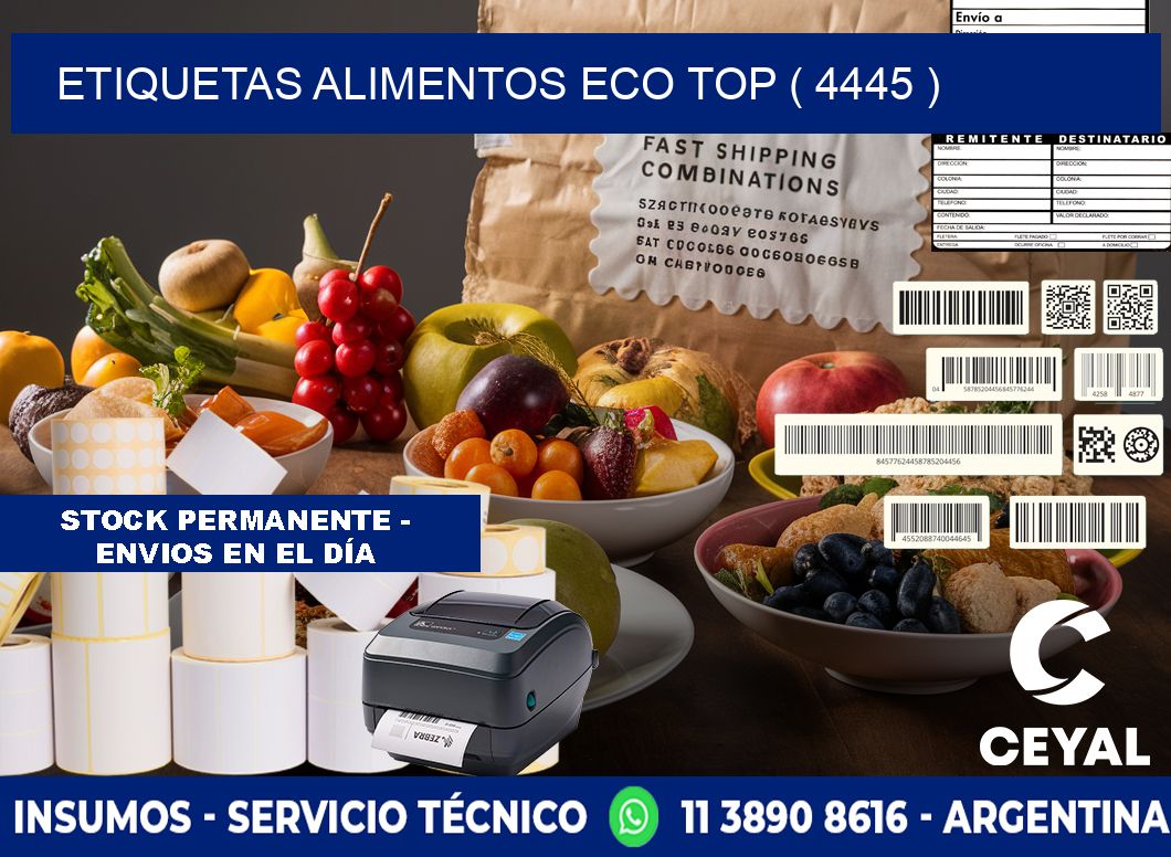 etiquetas alimentos eco top ( 4445 )