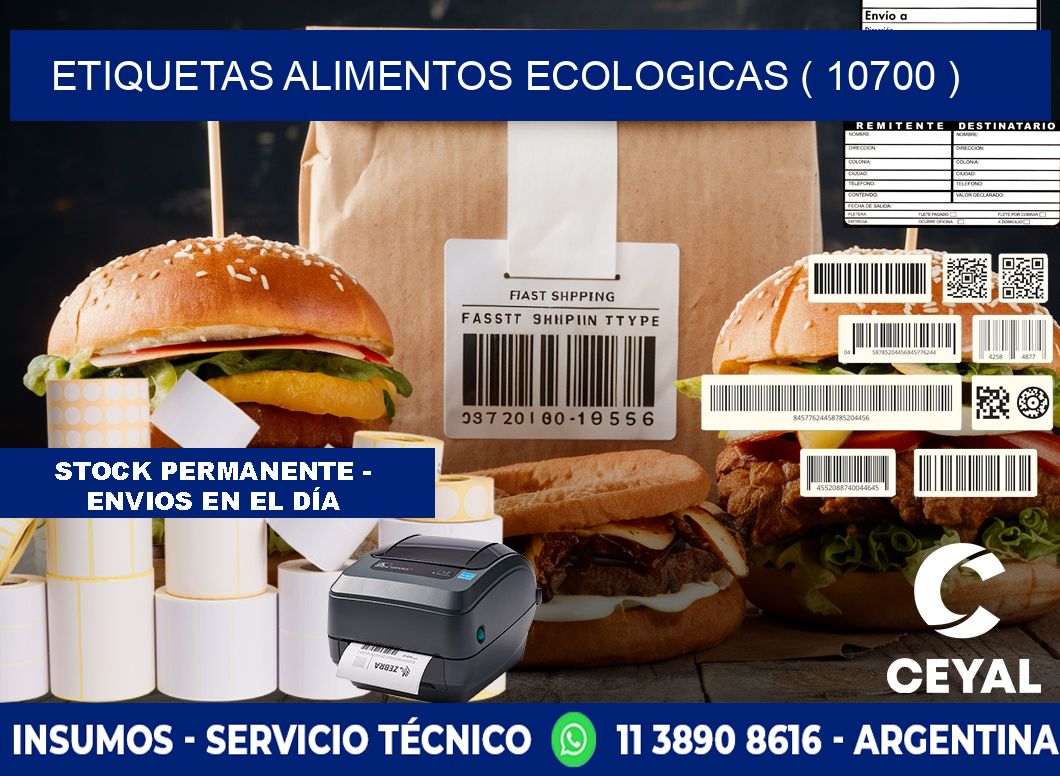 etiquetas alimentos ecologicas ( 10700 )
