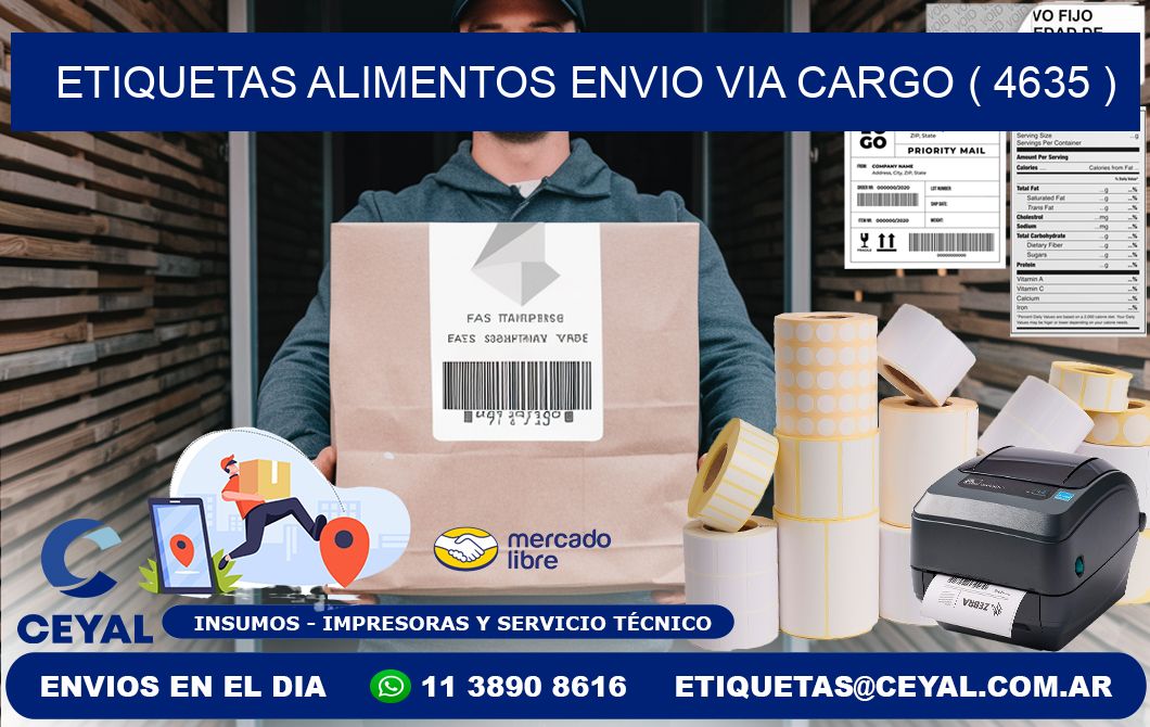 etiquetas alimentos envio via cargo ( 4635 )