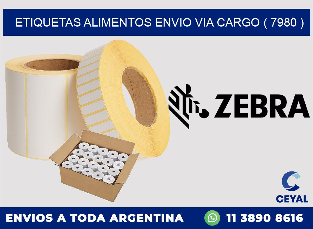 etiquetas alimentos envio via cargo ( 7980 )