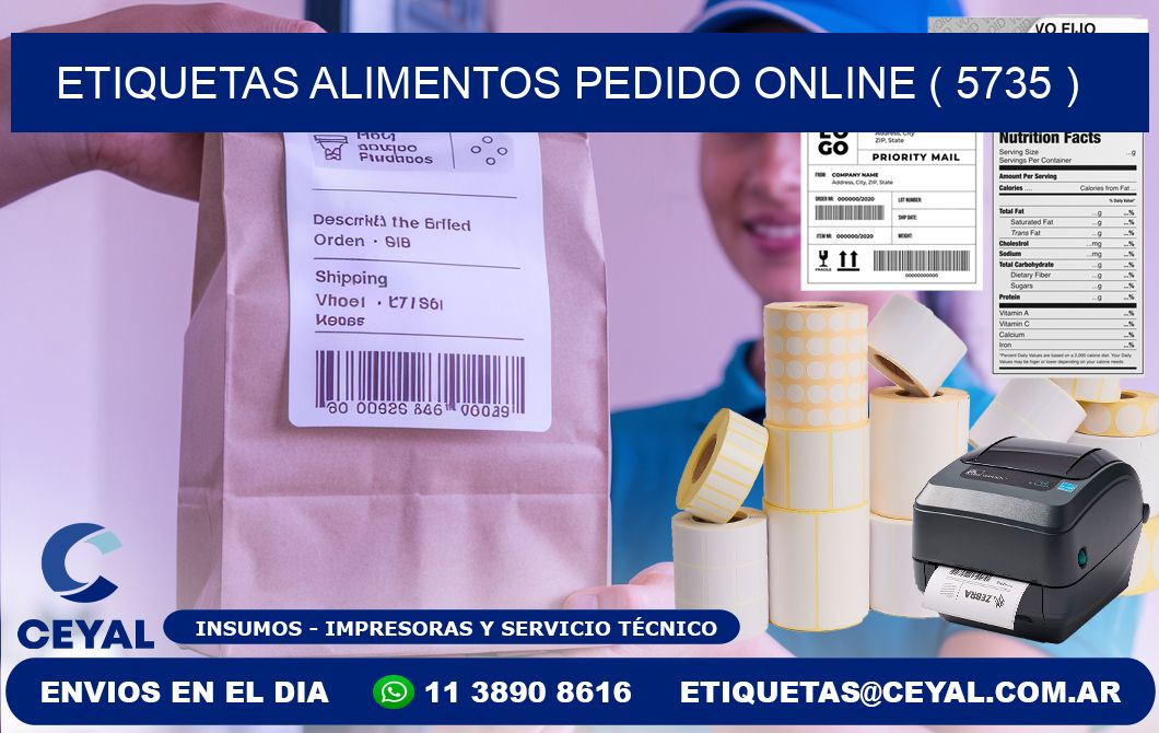 etiquetas alimentos pedido online ( 5735 )