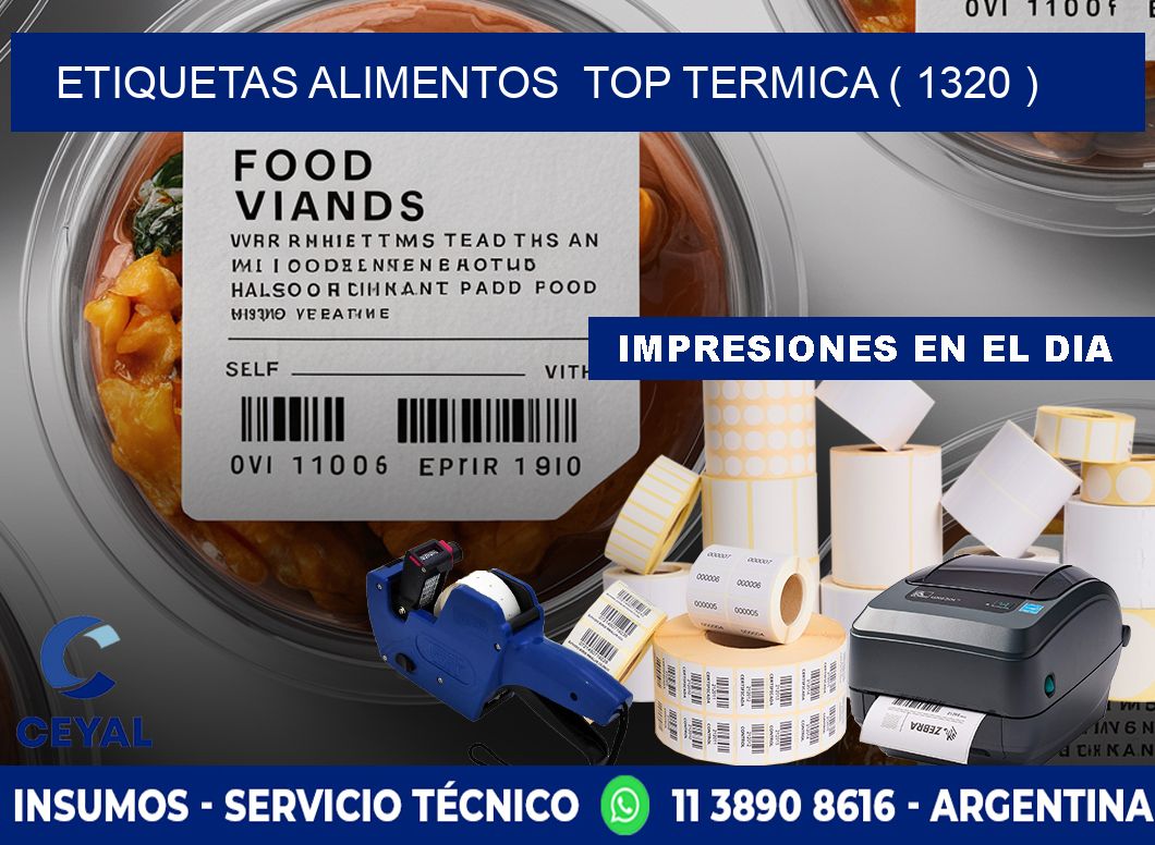 etiquetas alimentos top termica ( 1320 )