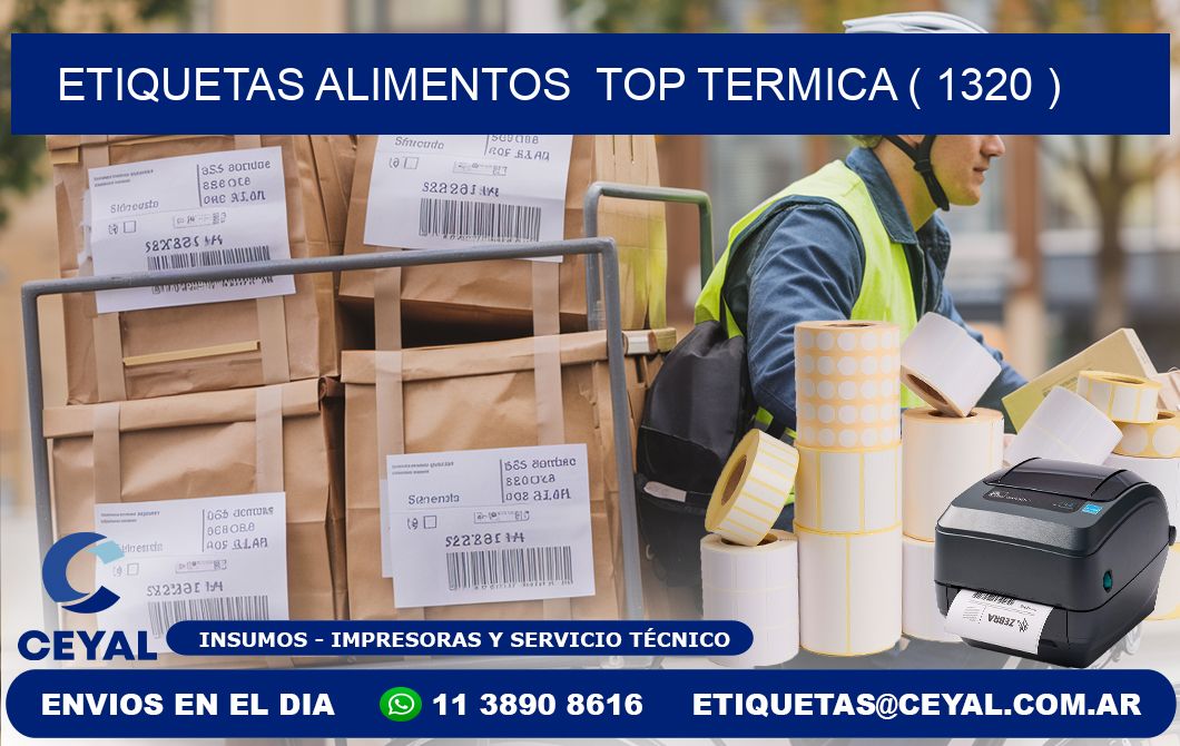 etiquetas alimentos top termica ( 1320 )