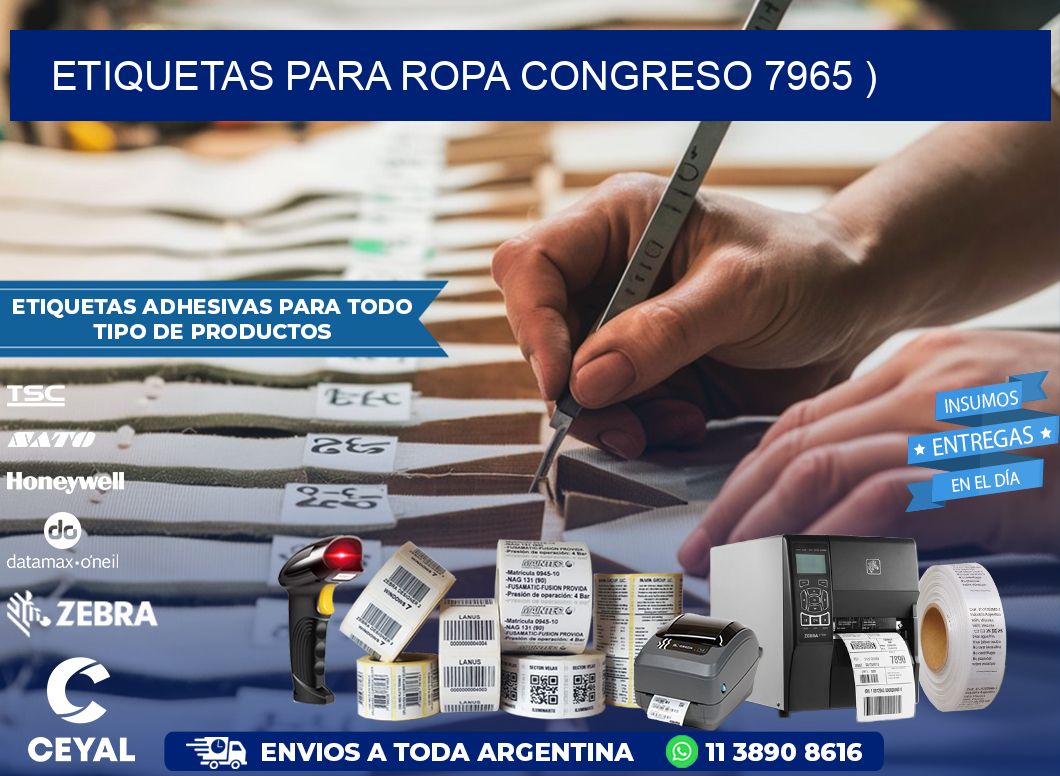 etiquetas para ropa congreso 7965 )