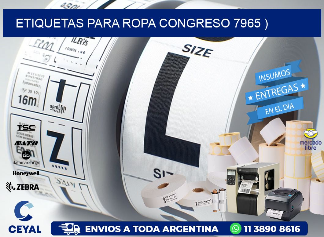 etiquetas para ropa congreso 7965 )