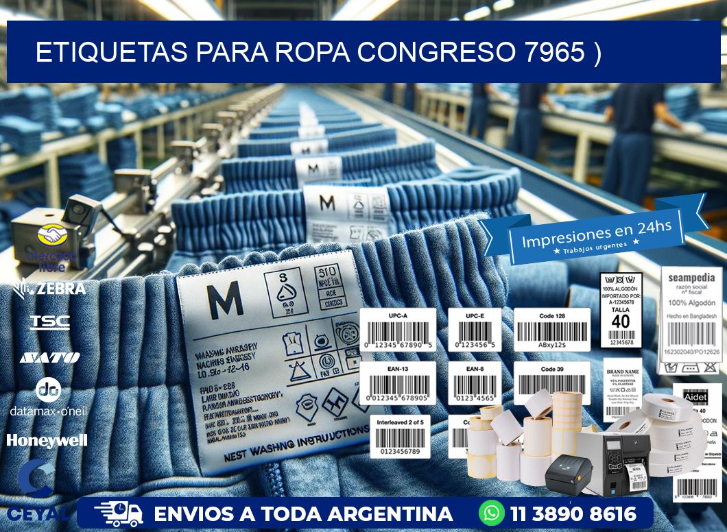 etiquetas para ropa congreso 7965 )