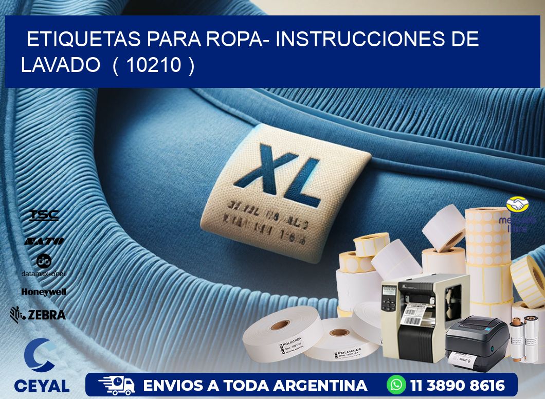 etiquetas para ropa- instrucciones de lavado  ( 10210 )