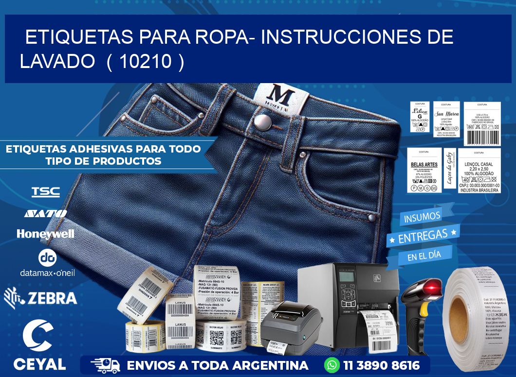 etiquetas para ropa- instrucciones de lavado  ( 10210 )